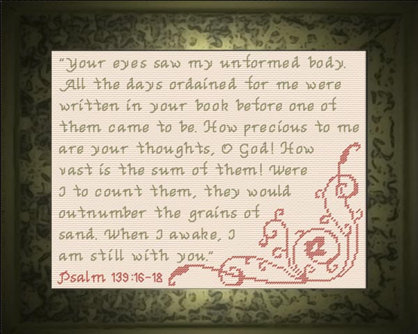 Precious Thoughts - Psalm 139:16-18